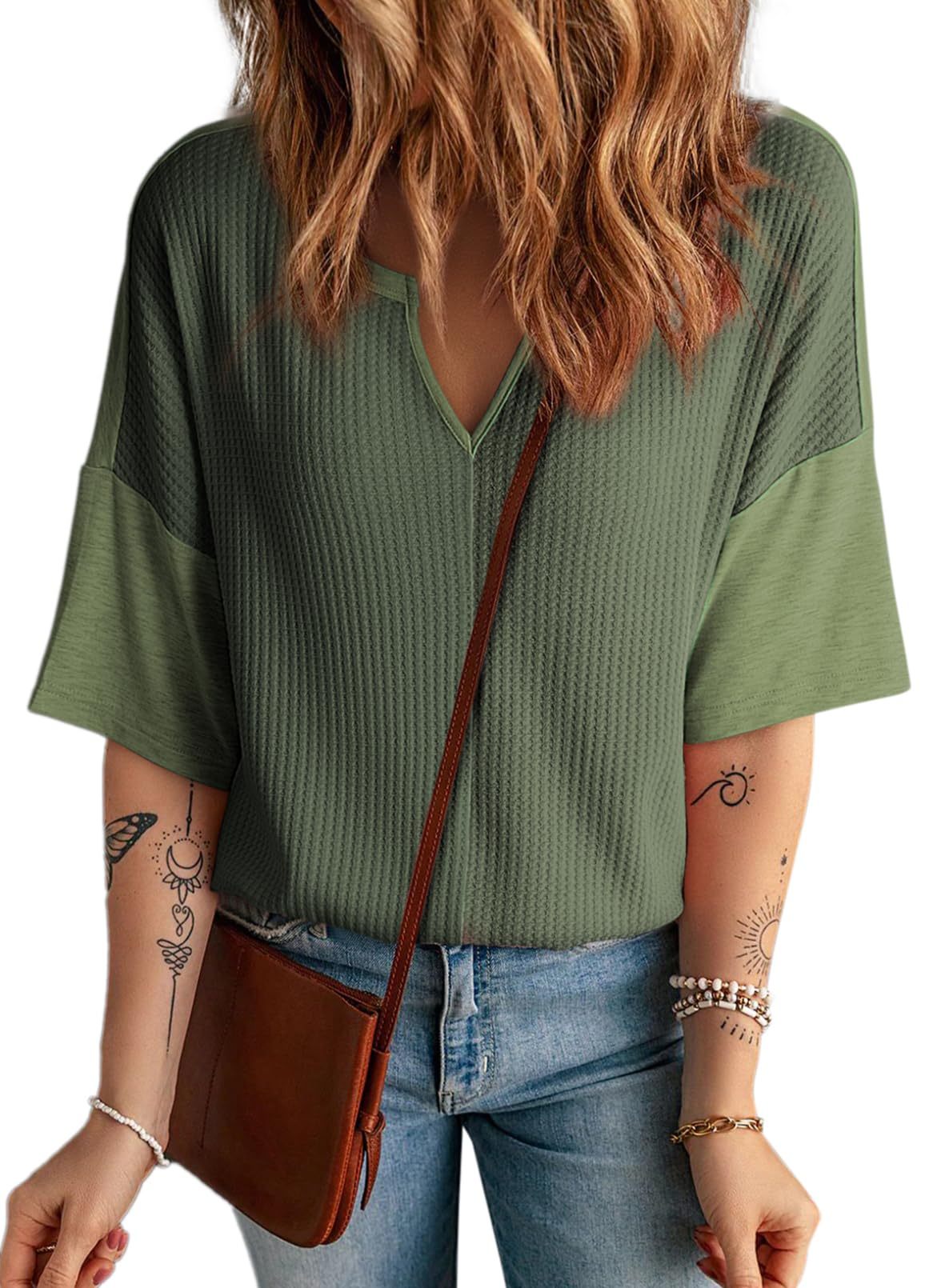Pull à manches mi-longues et duveteux