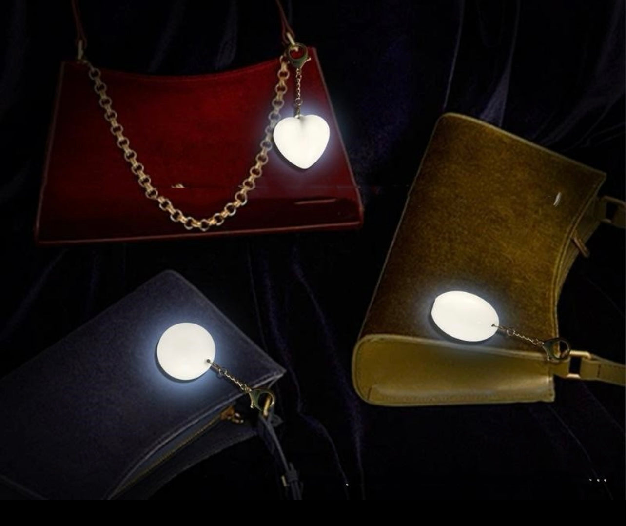 Lampe Tactile à Induction en Forme de Cœur pour Sac