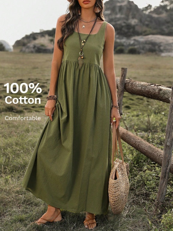 Robe à manches 100% coton