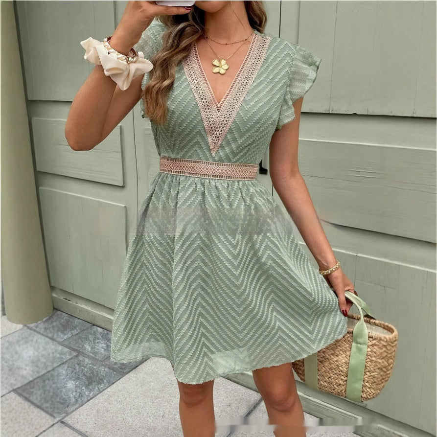 Robe d'été en soie glacée