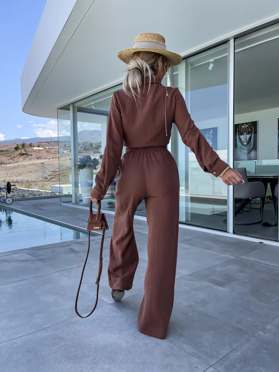 nova décontractée avec Pantalon Droit