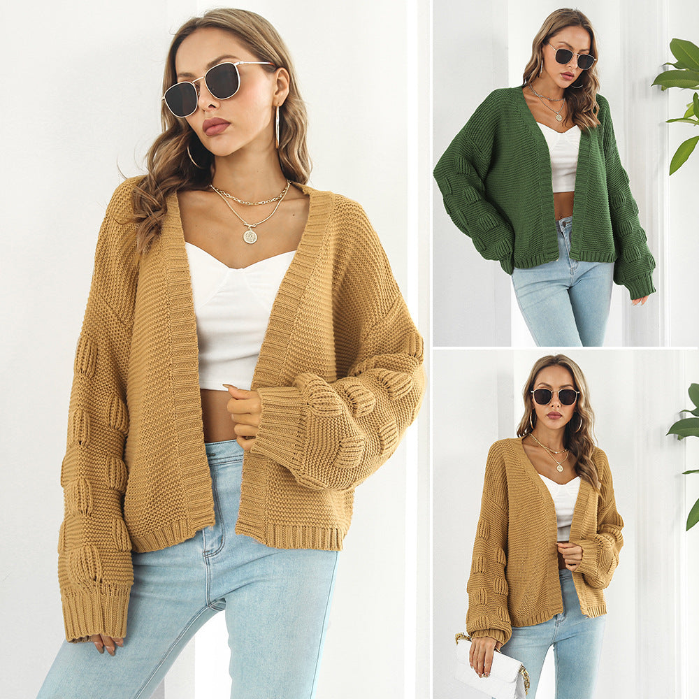 Cardigan à manches tricoté