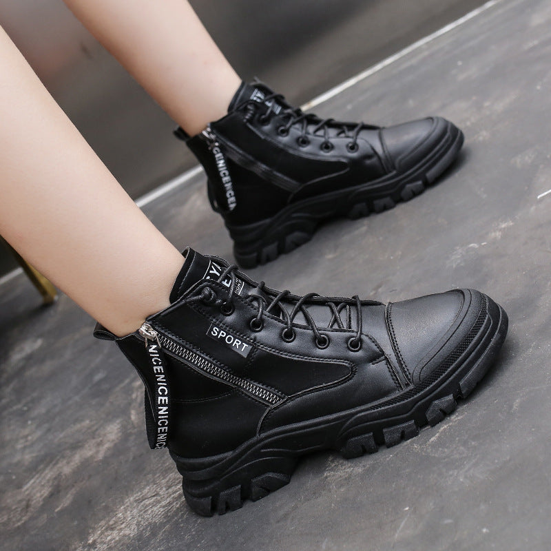 Bottes simples à plateforme décontractées