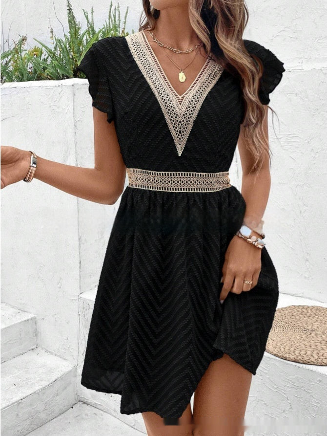 Robe d'été en soie glacée