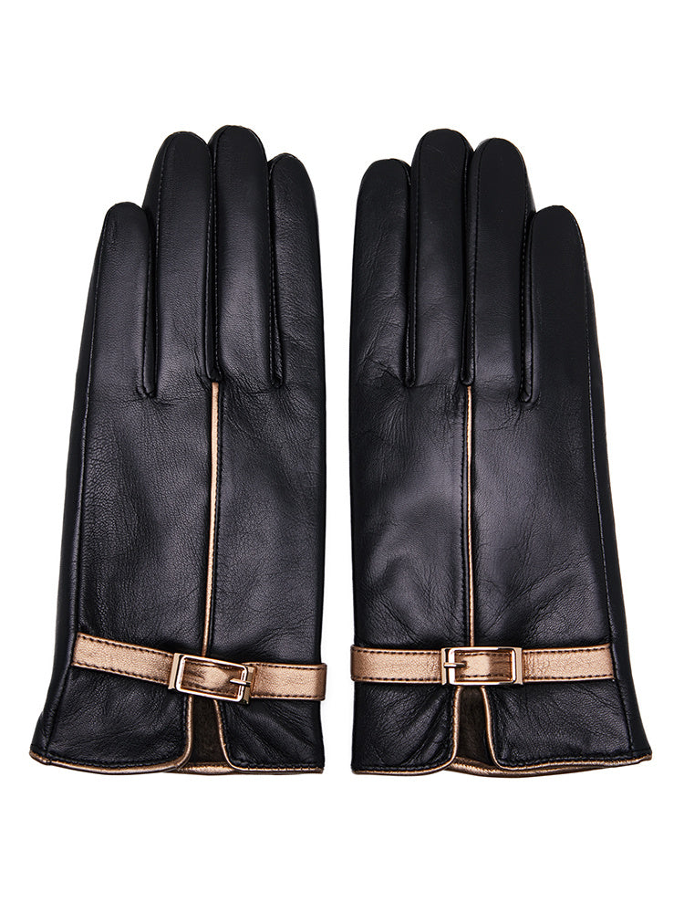 Gants avec écran tactile, section fine et velours épais et chaud