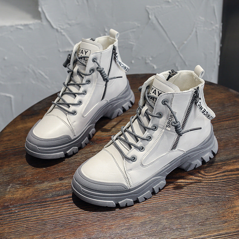 Bottes simples à plateforme décontractées