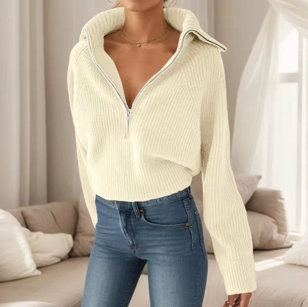 Pull demi-zip