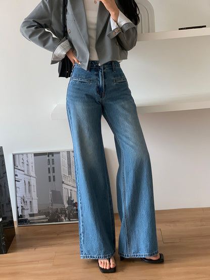 Jean amincissant rétro taille haute