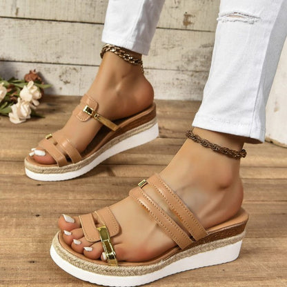 Sandales compensées