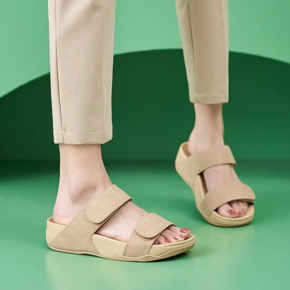 Sandales à plateforme élastiques confortables