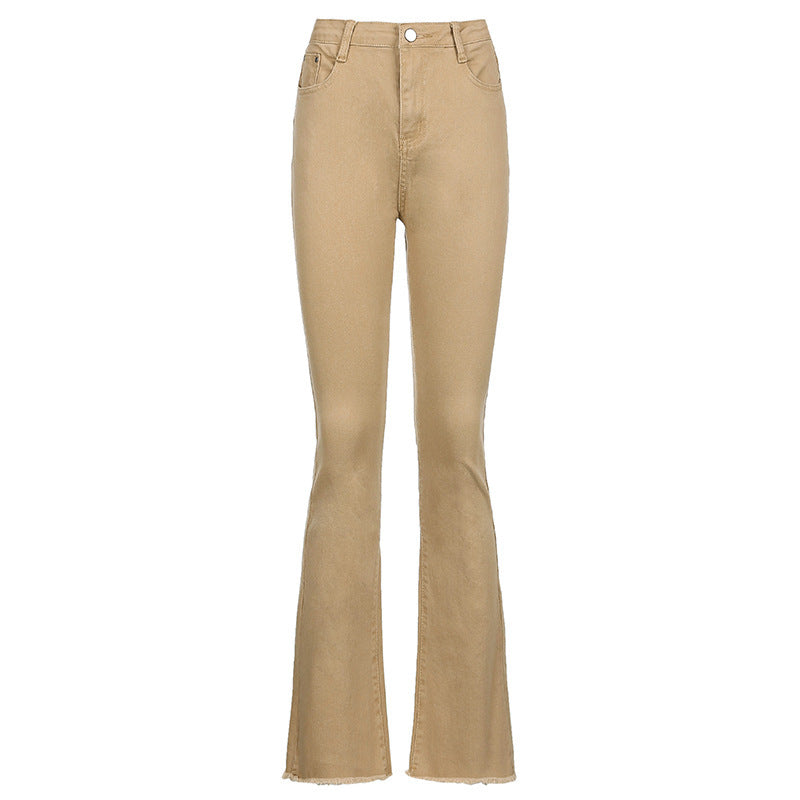 Jean bootcut extensible  taille haute