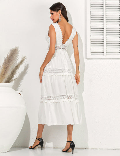 Robe Longue Bohème Chic Blanche