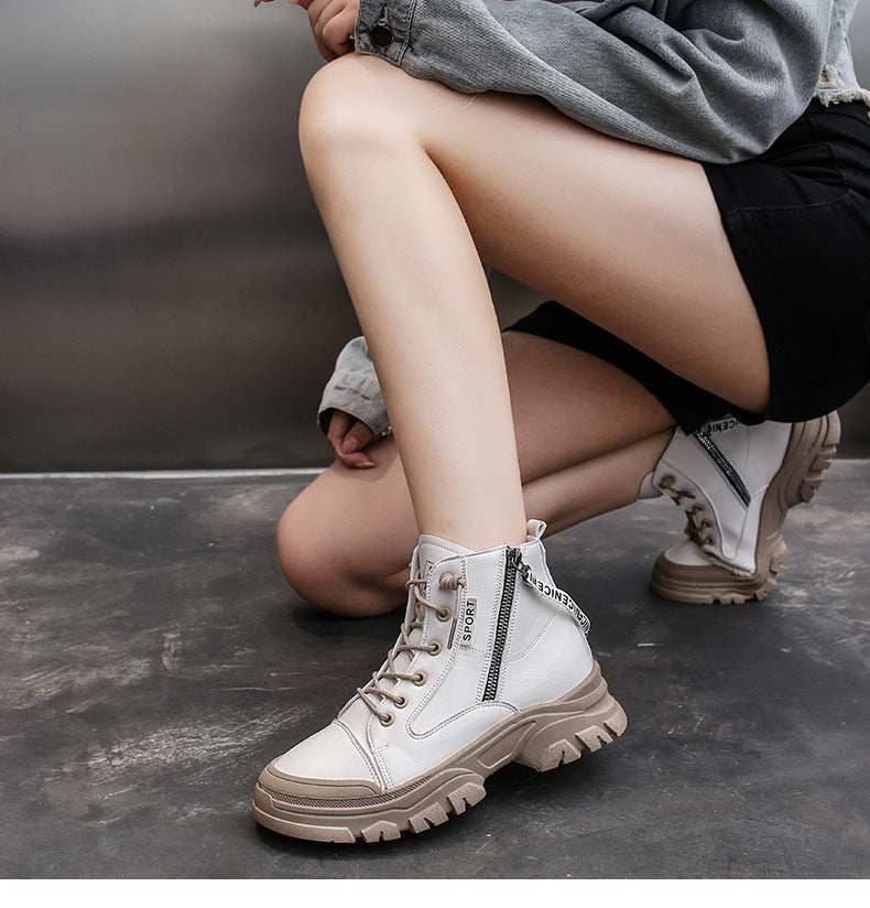 Bottes simples  à plateforme décontractées