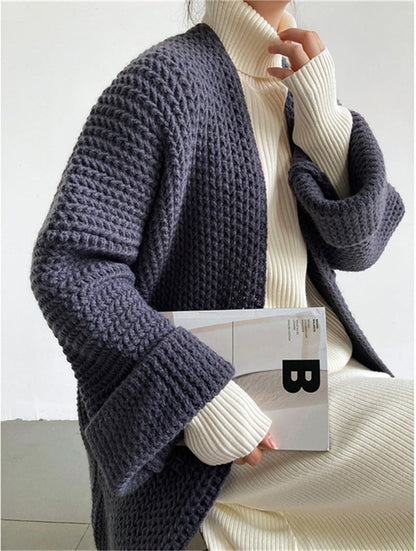 Manteau cardigan d'automne et d'hiver