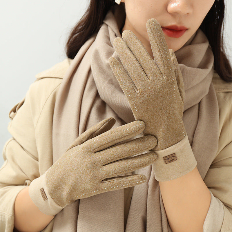 Gants  doublés de polaire Dralon, chauds, résistants au froid, pour écran tactile