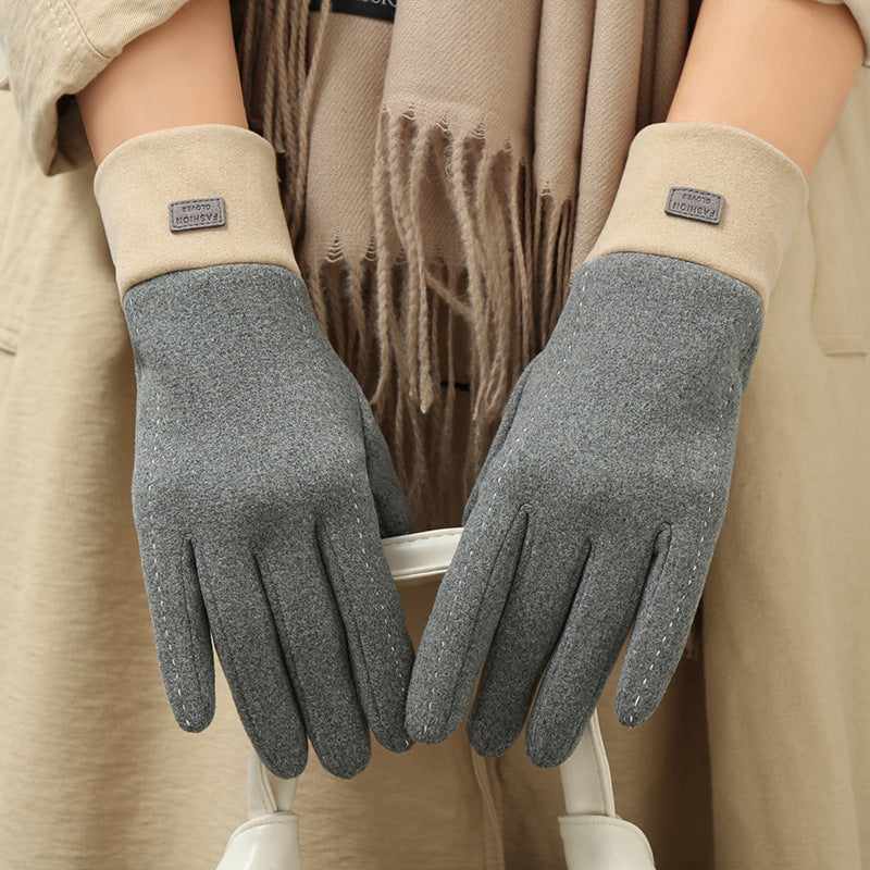 Gants  doublés de polaire Dralon, chauds, résistants au froid, pour écran tactile
