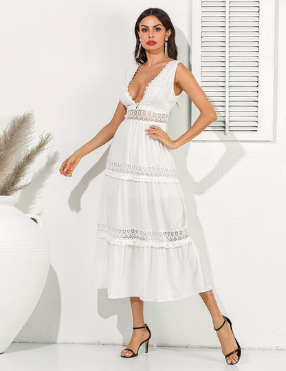 Robe Longue Bohème Chic Blanche