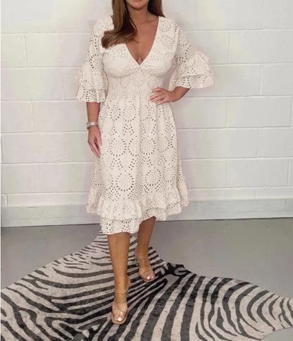 Robe d'été à manches cloche