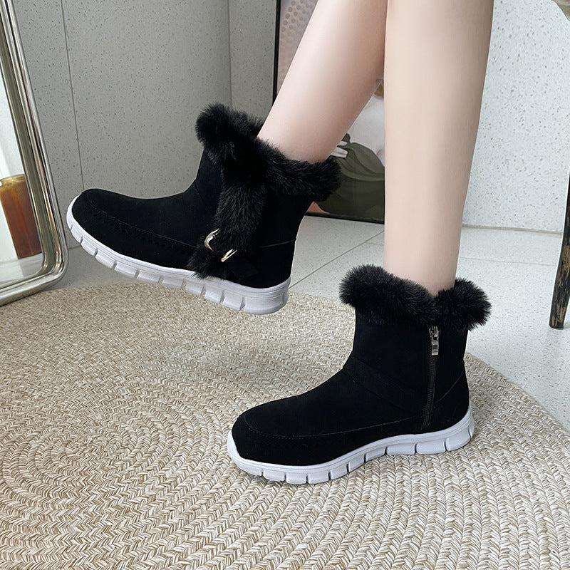 bottes d'hiver chaudes et épaisses