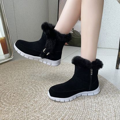 bottes d'hiver chaudes et épaisses