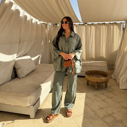 Chemise et pantalon en lin