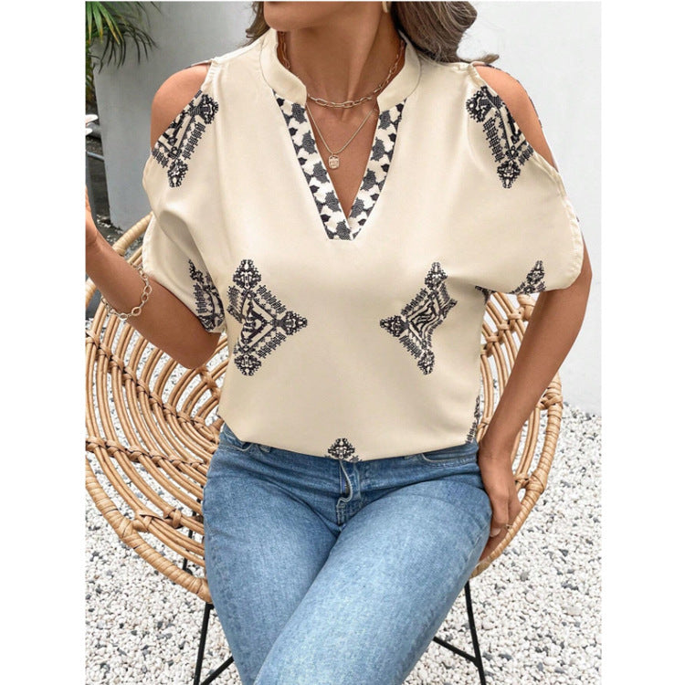 Pull  décontracté à manches courtes