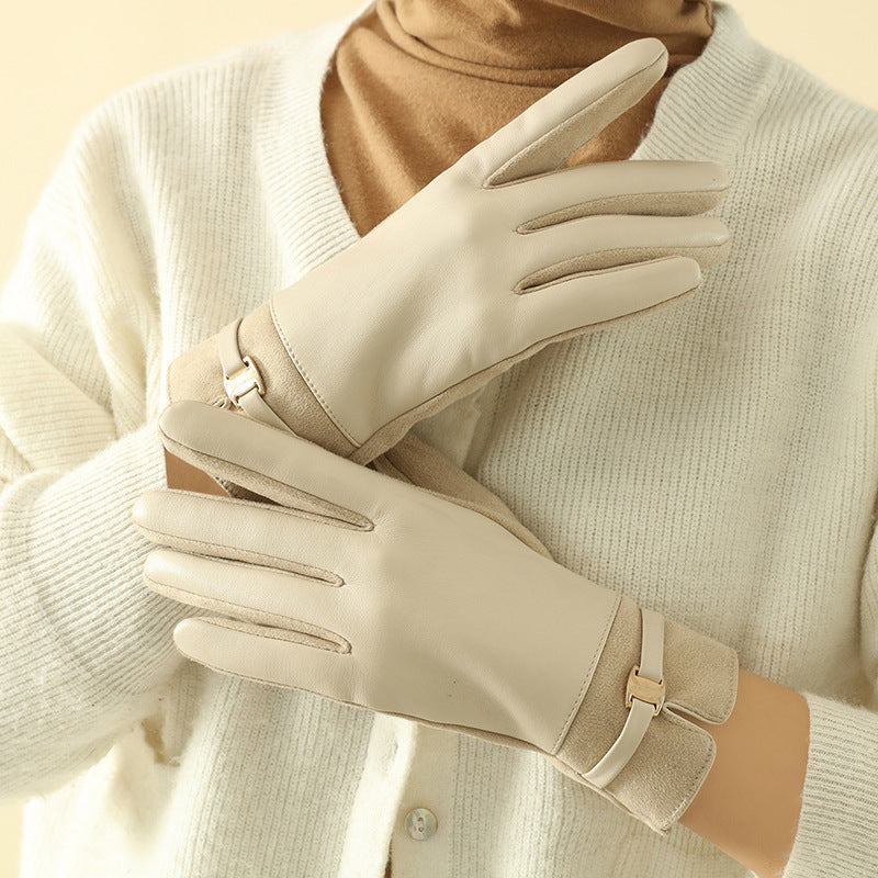 Gants d'hiver en daim