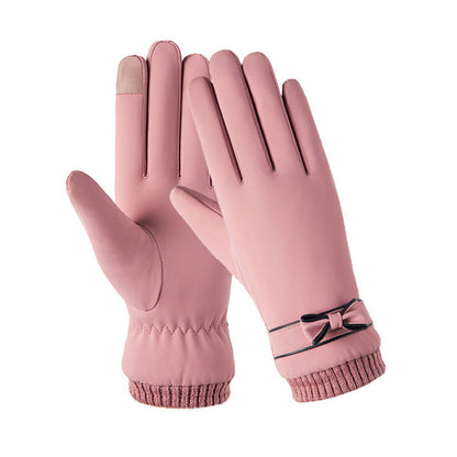 Gants d'hiver pour femme au toucher peau