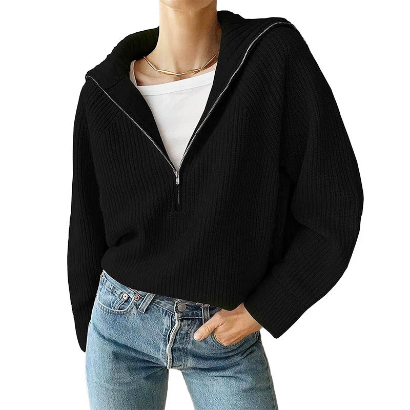 Pull demi-zip
