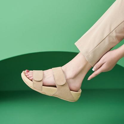 Sandales à plateforme élastiques confortables