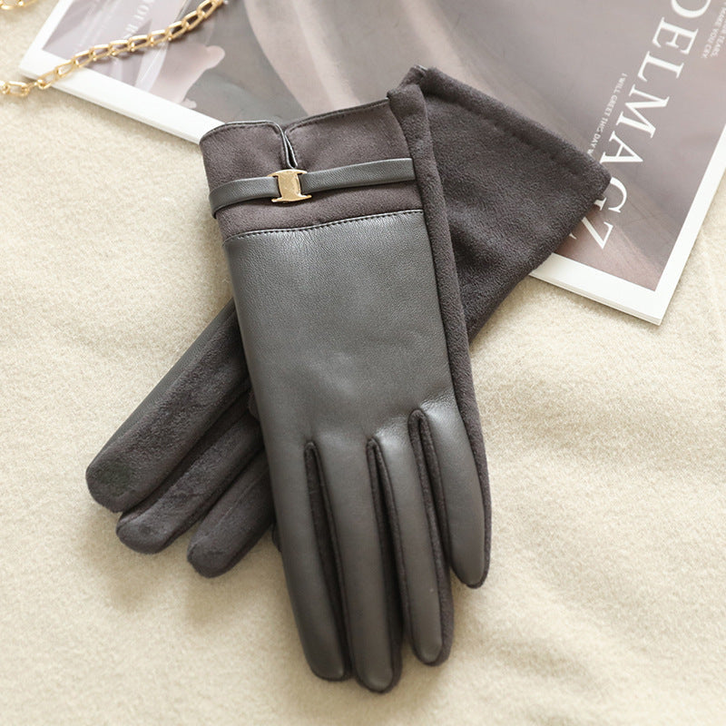 Gants d'hiver en daim