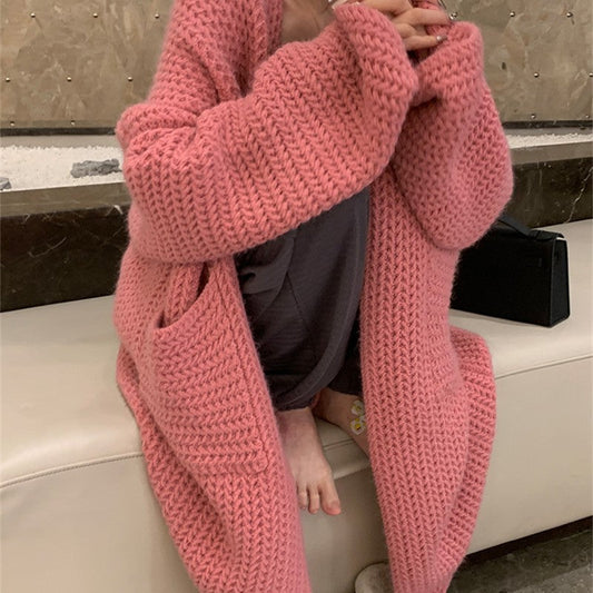 Manteau cardigan d'automne et d'hiver