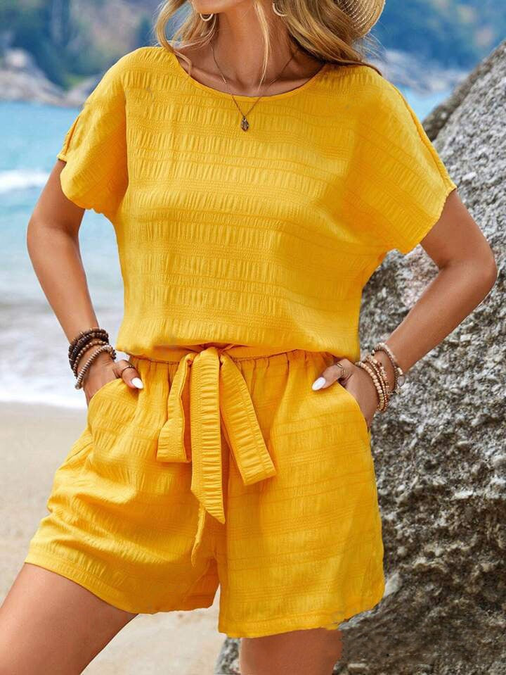 Ensemble short décontracté et confortable