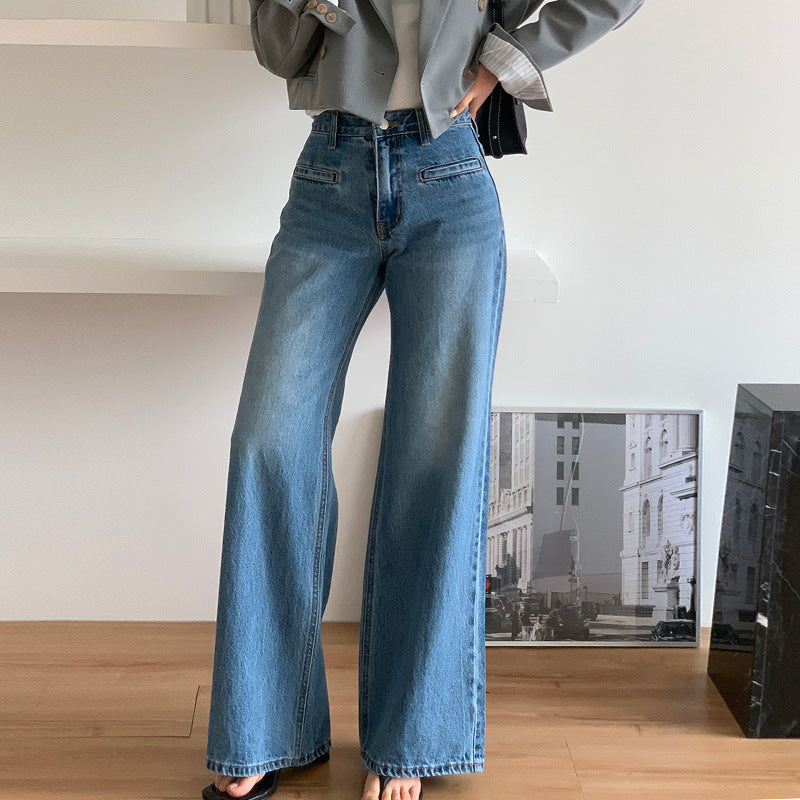 Jean amincissant rétro taille haute