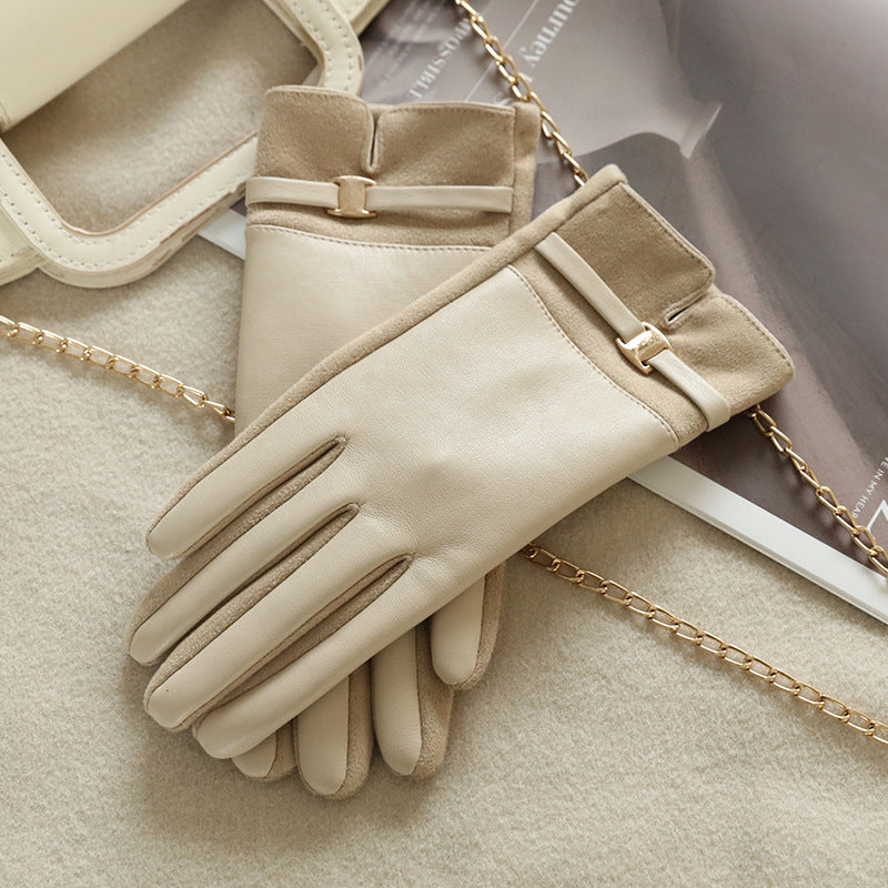 Gants d'hiver en daim