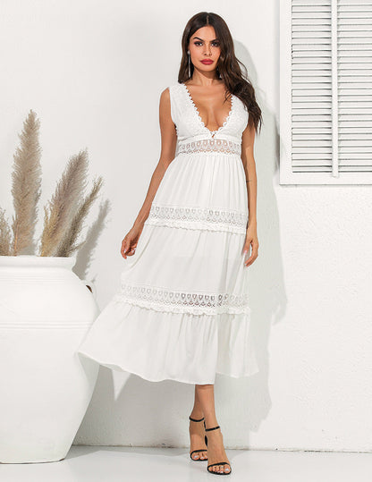 Robe Longue Bohème Chic Blanche