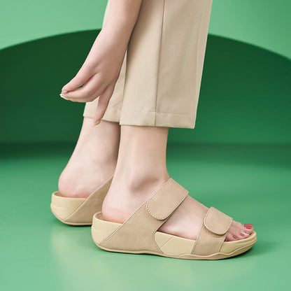 Sandales à plateforme élastiques confortables