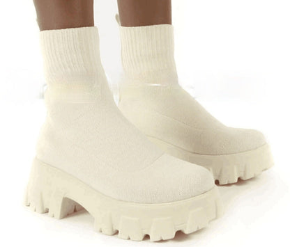 Bottes mi-talons européennes et américaines à tube moyen
