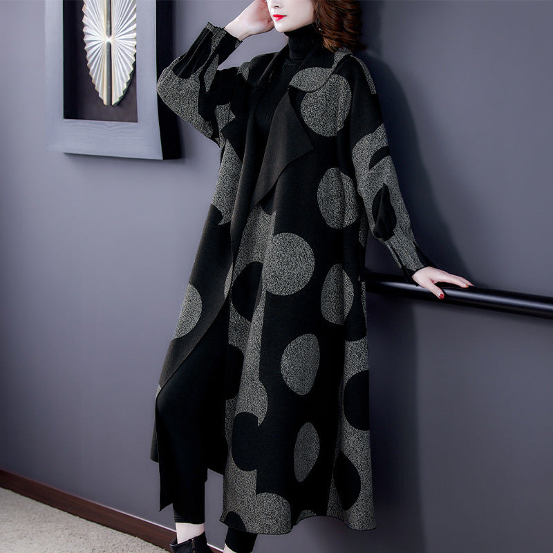 Manteau ample amincissant mi-long