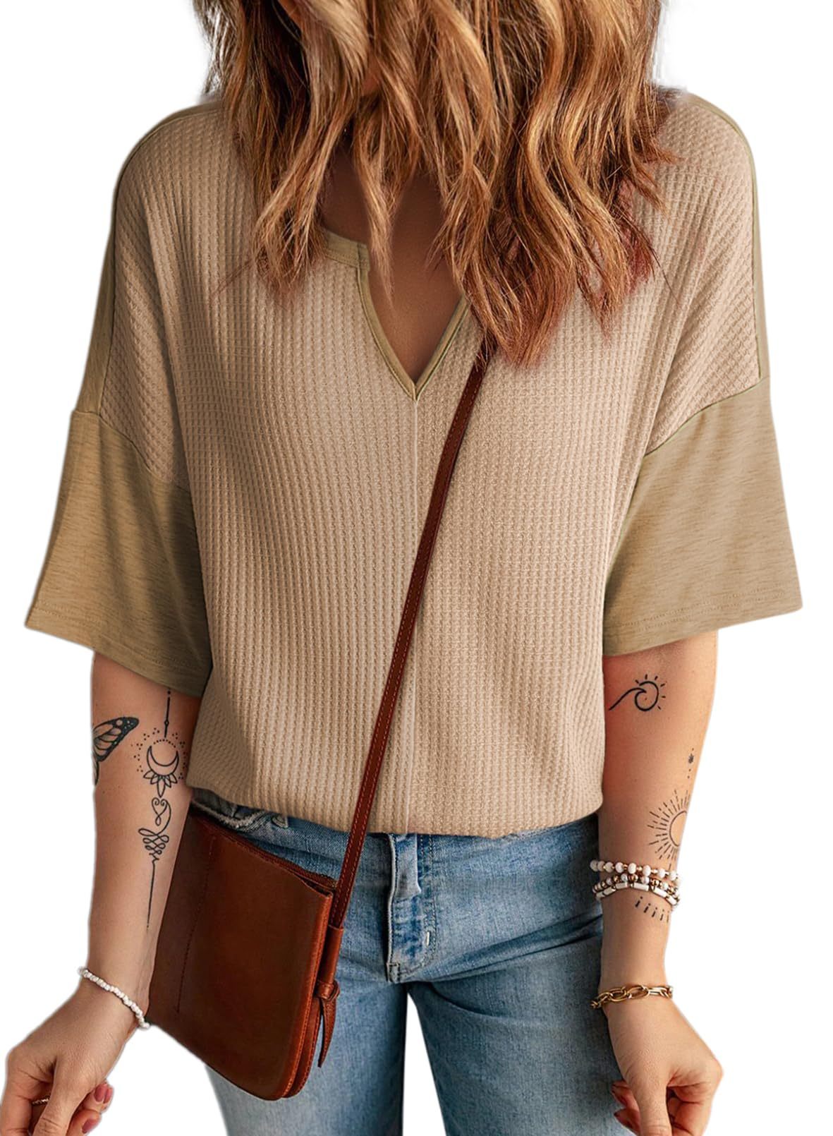 Pull  à manches mi-longues et duveteux