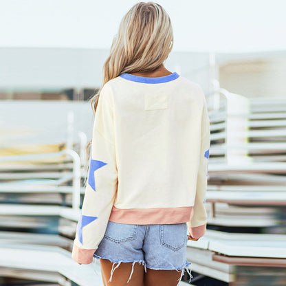 Pull tricoté étoile