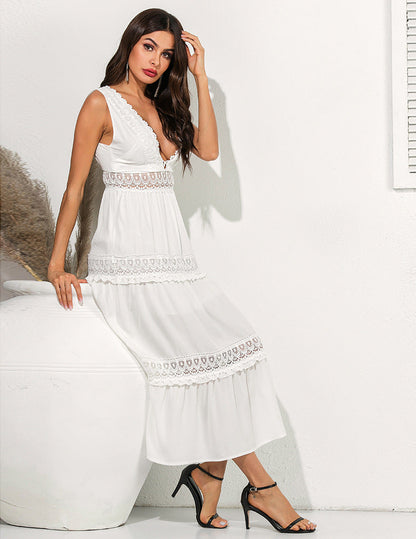 Robe Longue Bohème Chic Blanche