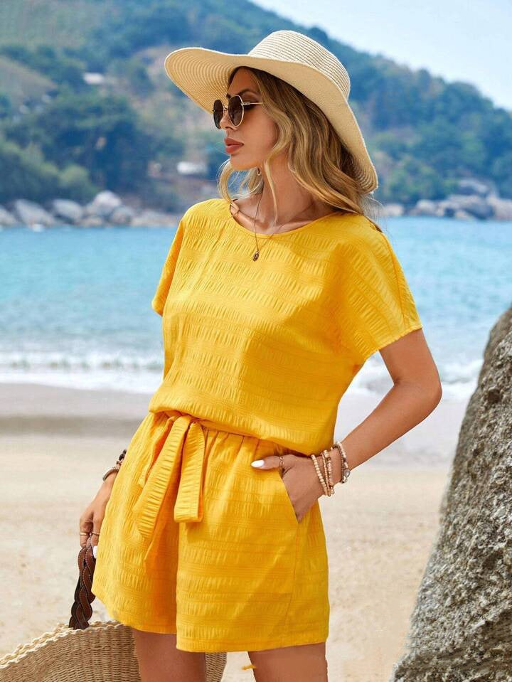 Ensemble short décontracté et confortable