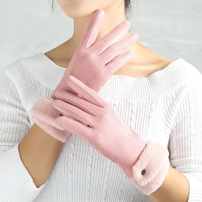 Gants chauds en daim