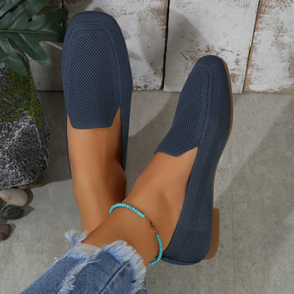 Mocassins plats tricotés