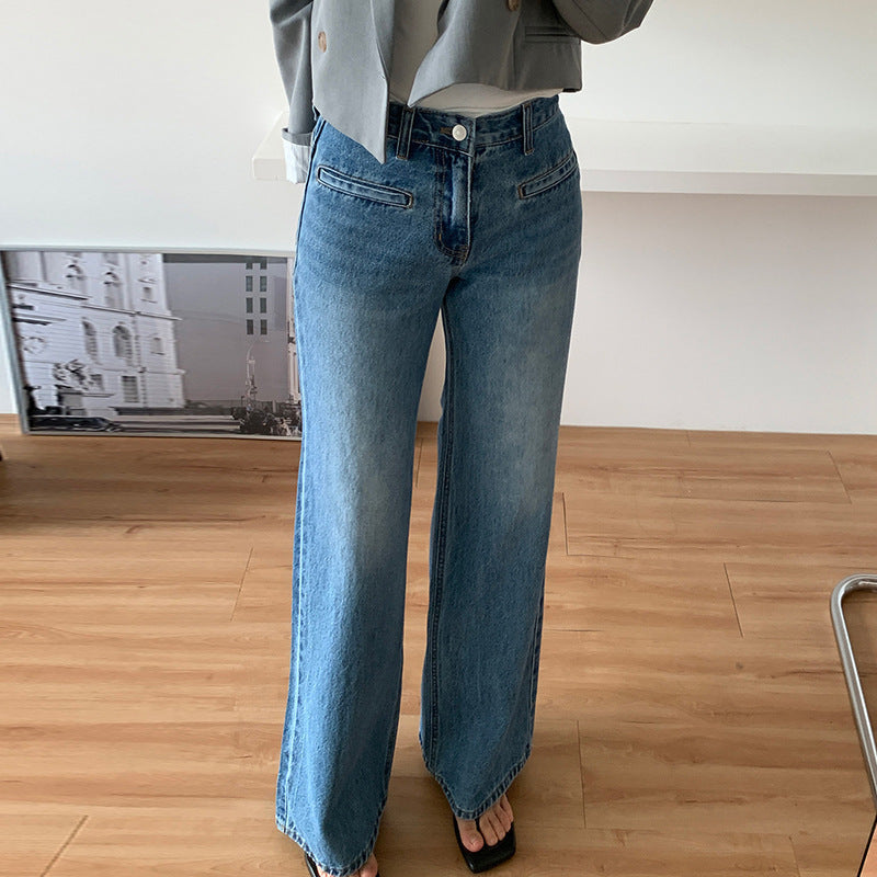 Jean amincissant rétro taille haute
