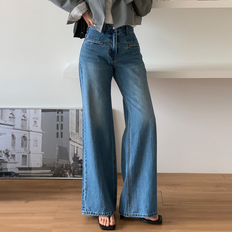 Jean amincissant rétro taille haute