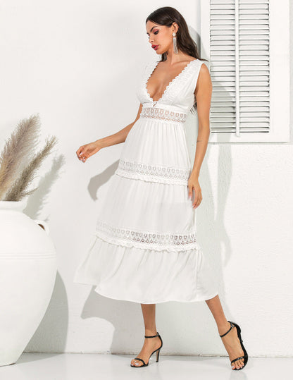 Robe Longue Bohème Chic Blanche