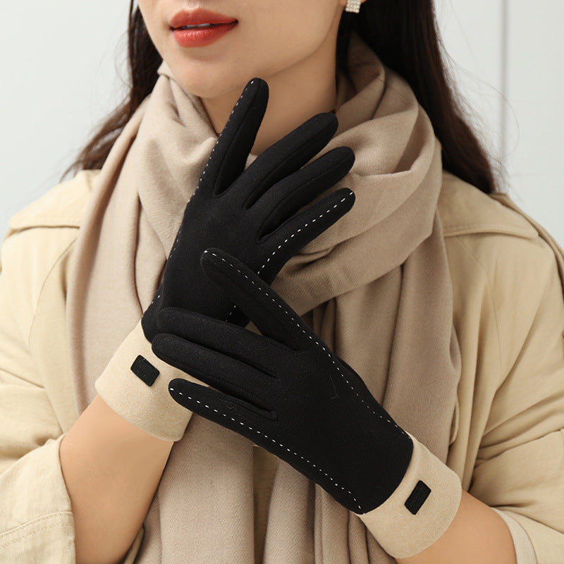 Gants  doublés de polaire Dralon, chauds, résistants au froid, pour écran tactile