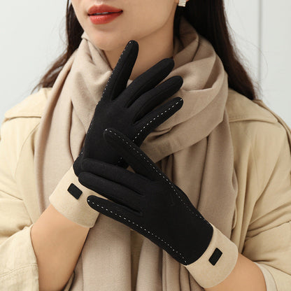 Gants  doublés de polaire Dralon, chauds, résistants au froid, pour écran tactile